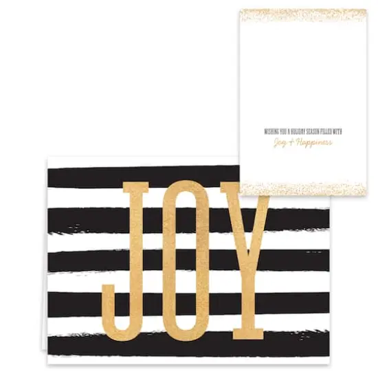 Hortense B. Hewitt Co. Black and Faux Gold Holiday Cards {5}