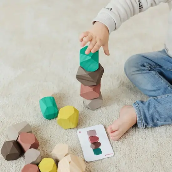 Miniland Towering Wooden Stones {4}