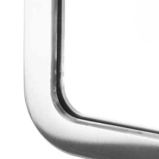 Head West Brushed Nickel 24" x 30" Rounded Edge Framed Accent Vanity Mirror {6}