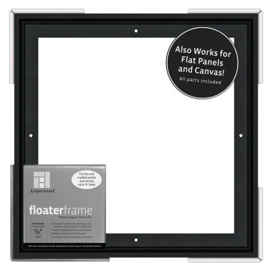 Ampersand&reg; Black Thin Edge 7/8" Deep Floaterframe {1}