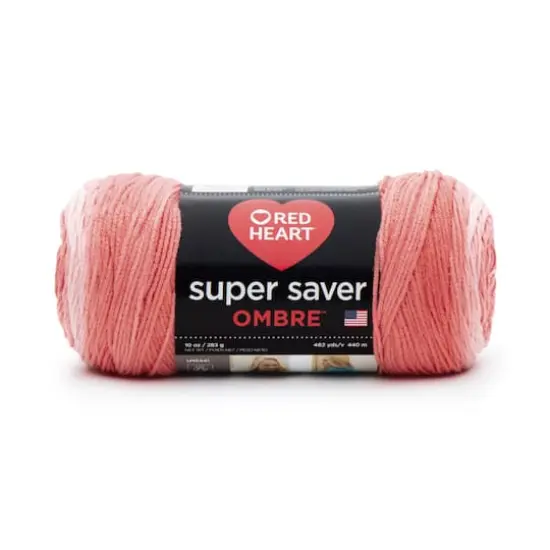 Red Heart&reg; Super Saver Ombre&trade; Yarn Sea Coral {1}