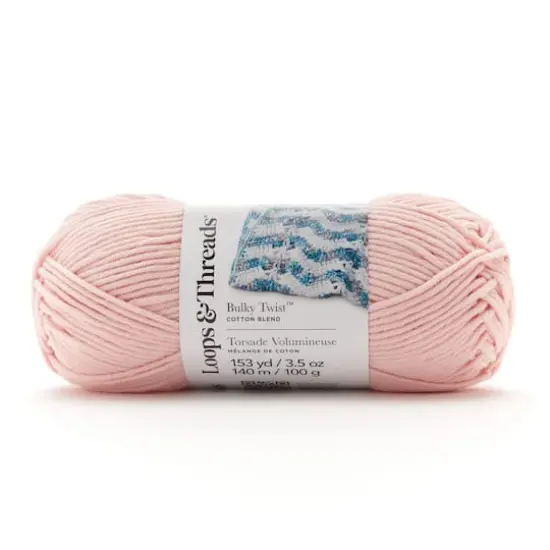 Bulky Twist&trade; Solid Yarn by Loops & Threads&reg; Powder Pink {1}