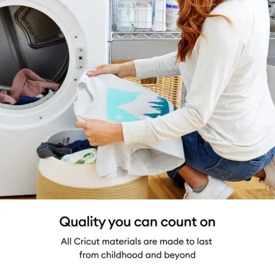 Cricut&reg; Flocked Iron-On Heat Transfer Vinyl Black {9}