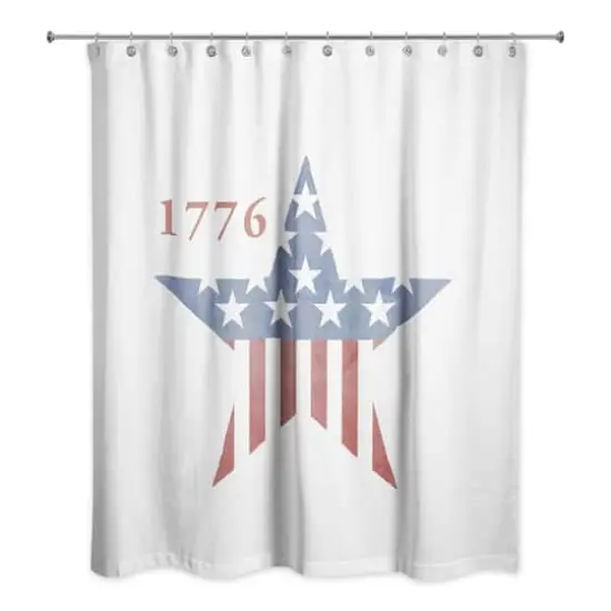 1776 Star Shower Curtain {1}
