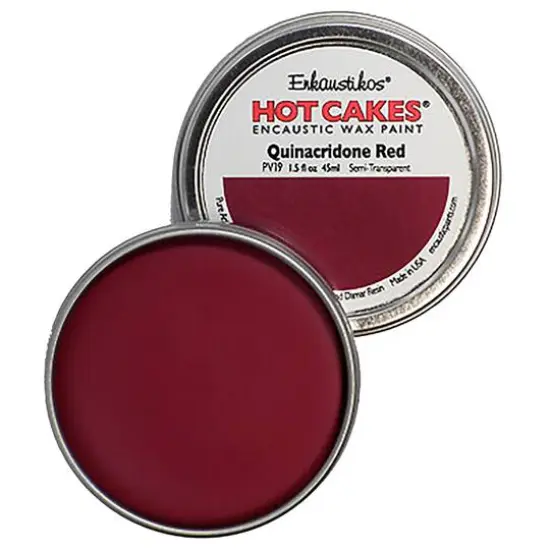 Enkaustikos&reg; Hot Cakes&reg; Encaustic Wax Paint, 1.5oz. Quinacridone Red {1}
