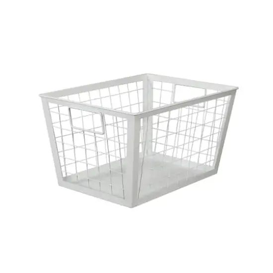 12.5" White Wire Multifunctional Basket {1}