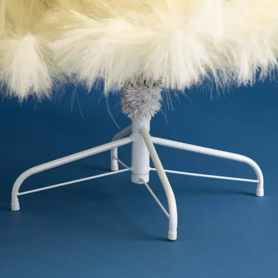 6ft. Unlit Off-White Pampas Grass Artificial Christmas Tree {7}