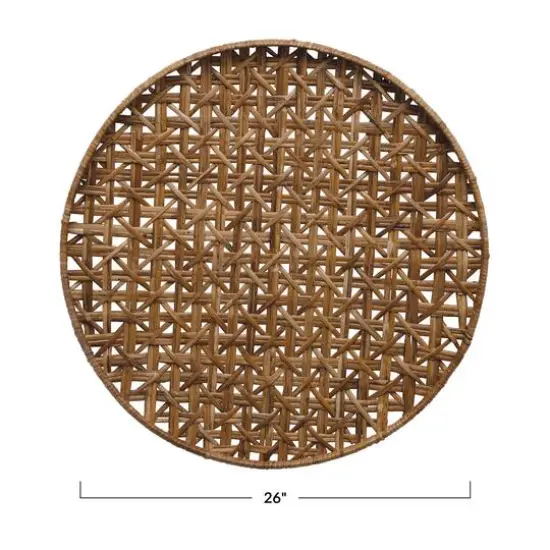 Hello Honey&reg; Open Weave Rattan Peel Tray {3}