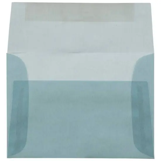JAM Paper A1 Ocean Blue Translucent Vellum Invitation Envelopes 25ct. {3}