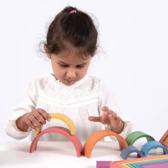 TickiT&reg; Wooden Rainbow Architect Arches {8}