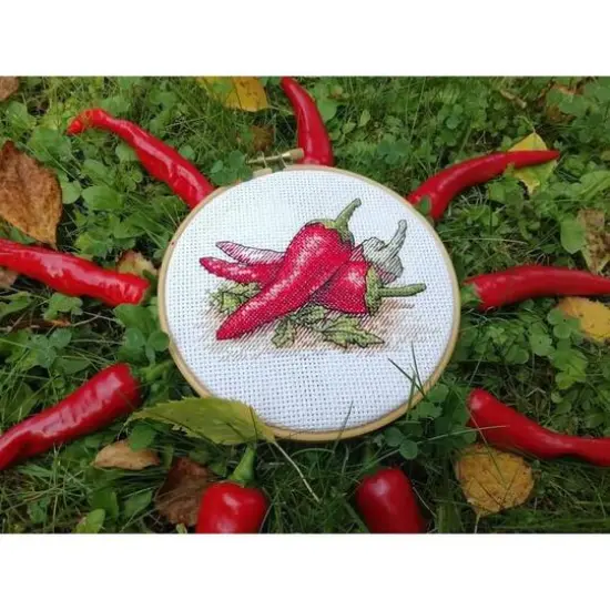 MP Studia Red Pepper Cross Stitch Kit {3}