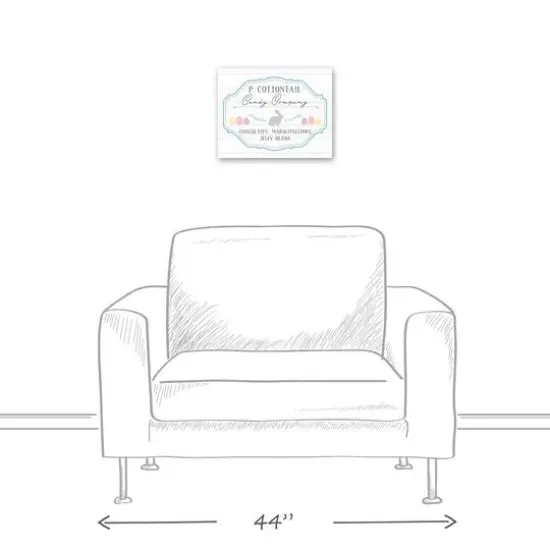 P Cottontail Candy Co 14" x 11' Canvas Wall Art {6}