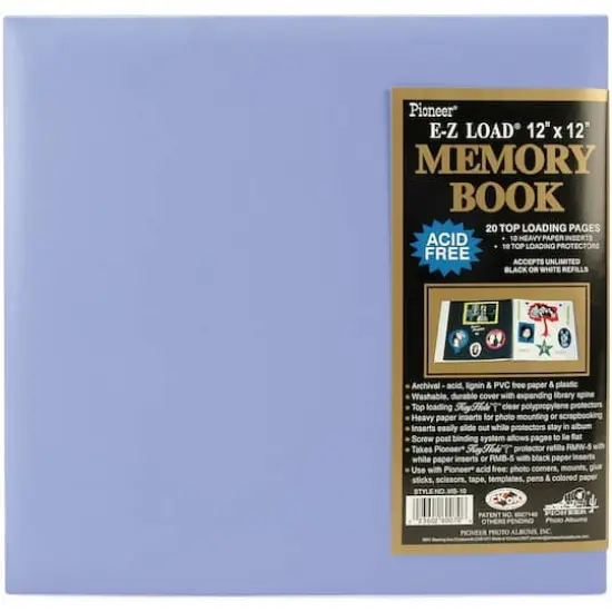 Pioneer&reg; Leatherette Post Bound Album, 12" x 12" Lavender {1}