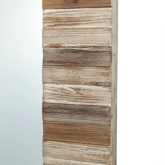 Glitzhome&reg; 39.5" Rectangle Wooden Farmhouse Wall Mirror {7}