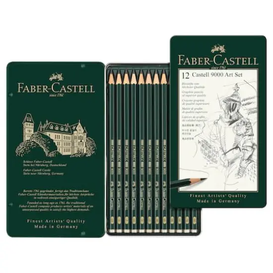 Faber-Castell&reg; 9000 12 Pencil Art Tin Set {1}