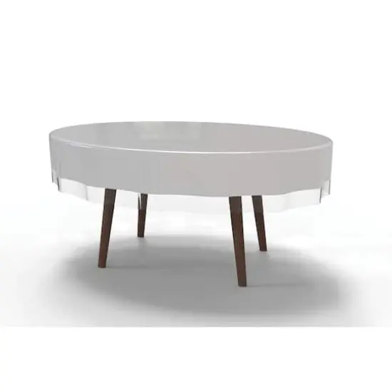 Home Details 70" Clear Round Tablecloth Protector {1}