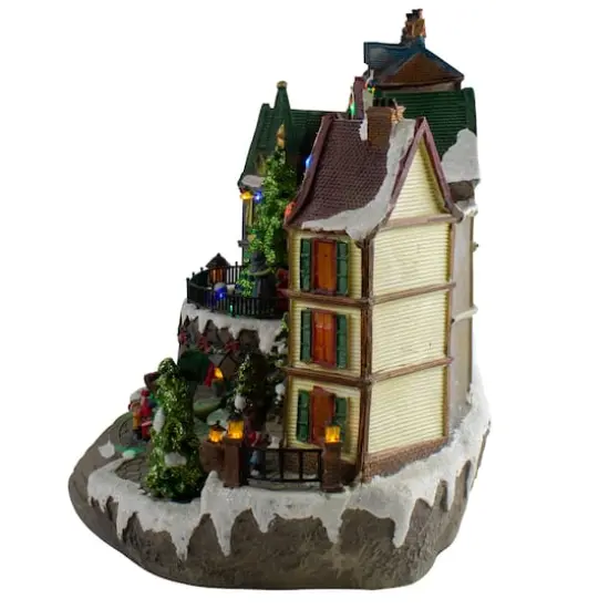 15" Gray & Green LED Lighted Big Christmas Tree With Kids {5}