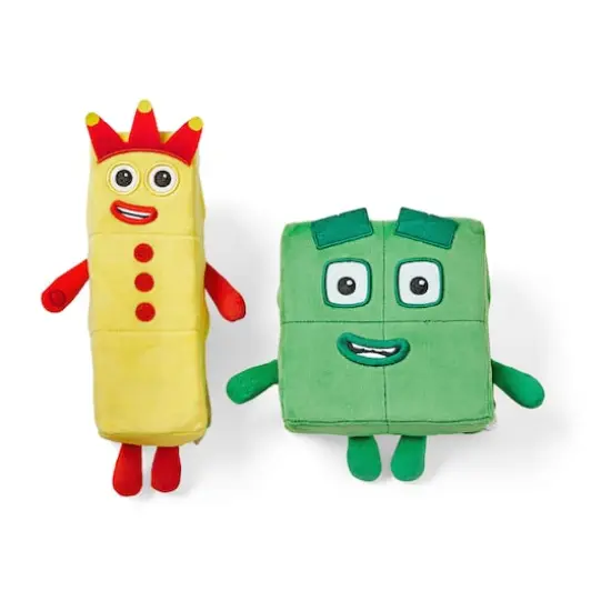 hand2mind&reg; Numberblocks 3 & 4 Playful Pals Plush Set {1}