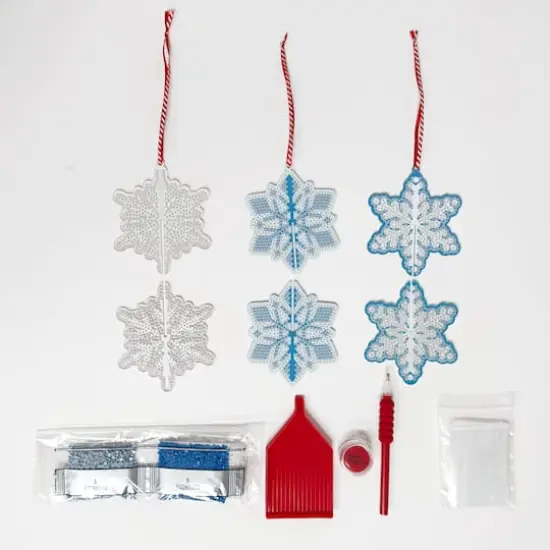 3D Snowflake Ornament Diamond Art Kit by Make Market&reg; {3}