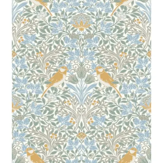 RoomMates Garden Aviary Peel & Stick Wallpaper Sky Blue {1}