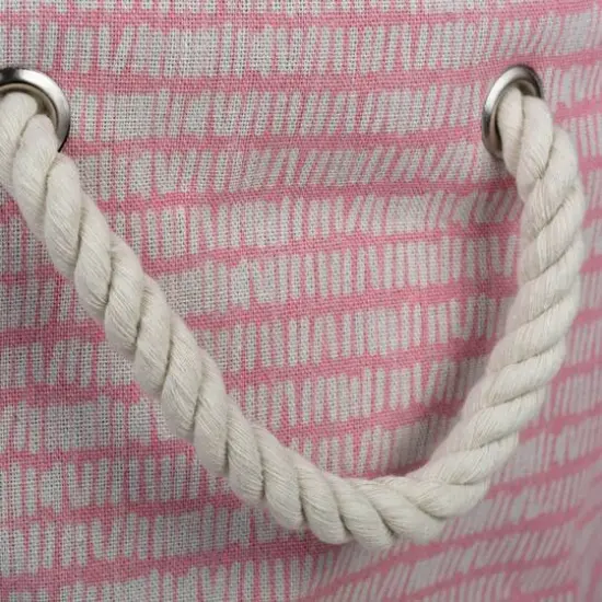 DII&reg; Medium Round Pink Sorbet Keeping Score Polyester Bin {6}