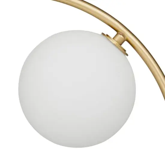 17.5" Marble Contemporary Abstract Accent Lamp Gold {5}