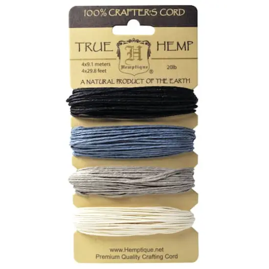 Hemptique&reg; Onyx Hemp Cord Set, 20lb.  {1}
