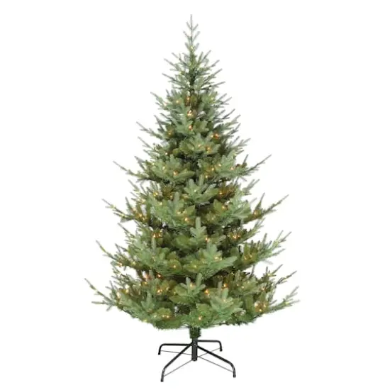 6.5ft. Pre-Lit Hillside Spruce Artificial Tree, Clear LED Lights {1}