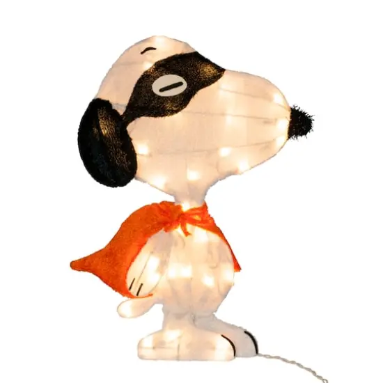 18" LED Peanuts Superhero Snoopy Yard Art {1}