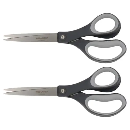 Fiskars&reg; 8" Black Scissors, 2ct. {3}