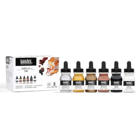 Liquitex&reg; Professional Acrylic&trade; Ink Metallic Set {4}