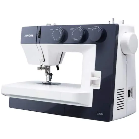 Janome 1522-BL 22-Stitch Mechanical Sewing Machine with Wide Sewing Bed {5}