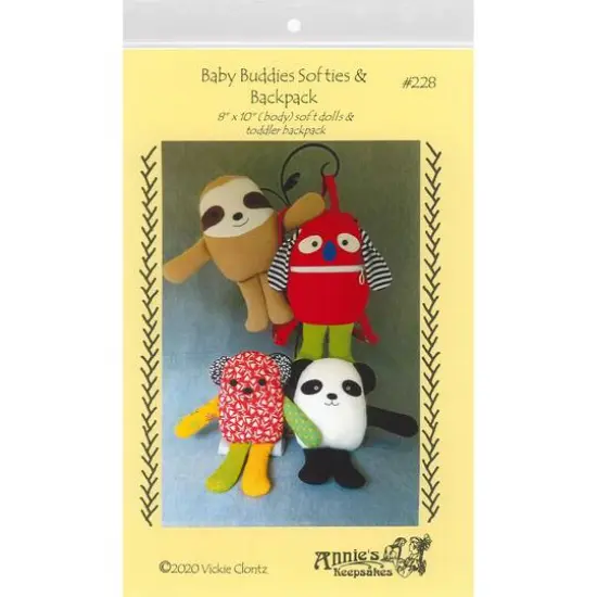 Annie's Keepsakes Baby Buddies Softies & Backpack Pattern {1}
