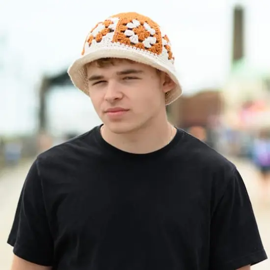 Lion Brand&reg; Tom Daley Made with Love&trade; The Cottony One&trade; Yarn Marvelous Mushroom {3}