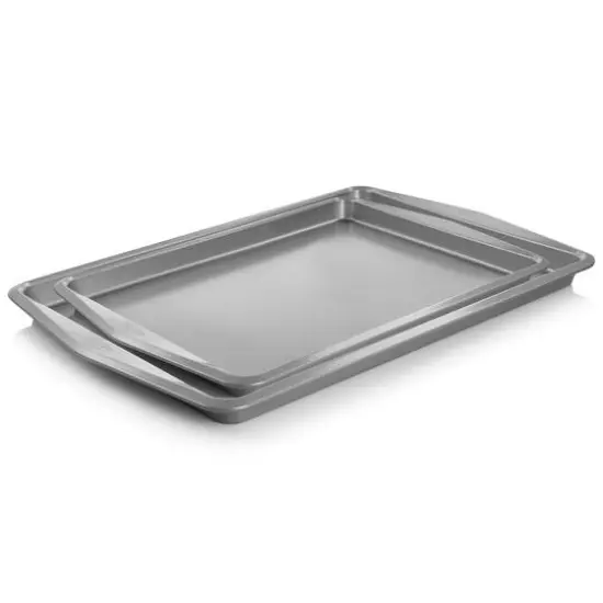 Martha Stewart 2 Piece Carbon Steel Cookie Sheet Set {6}