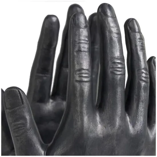 9.5" Black Polystone Hand Bookends, 2ct. {5}