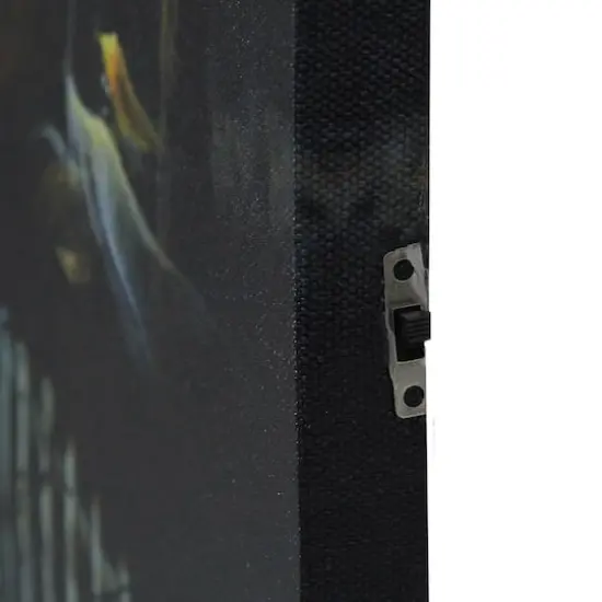 LED Lighted Creepy Haunted House Halloween Canvas Wall Art {5}