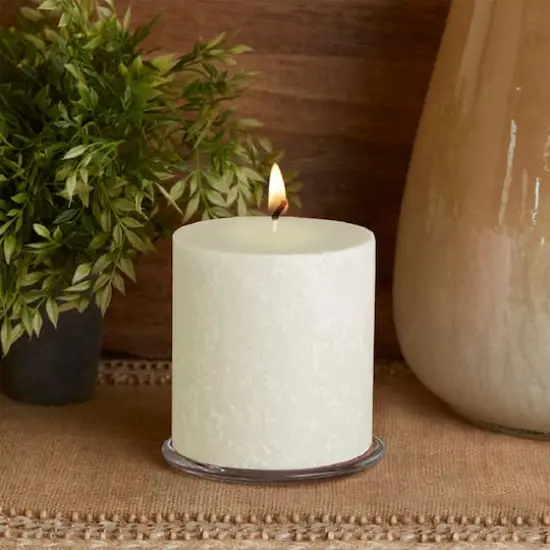 Root Candles Timberline™ 4" x 4" Unscented Pillar Candle Ivory {4}