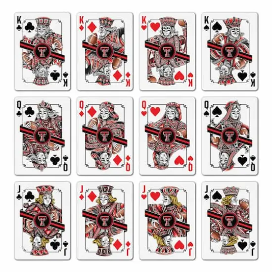 NCAA Classic Series Playing Cards Texas Tech Red Raiders {4}