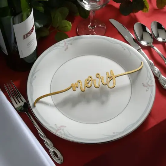 10" Christmas Place Setting Message D&eacute;cor, 6ct. {8}