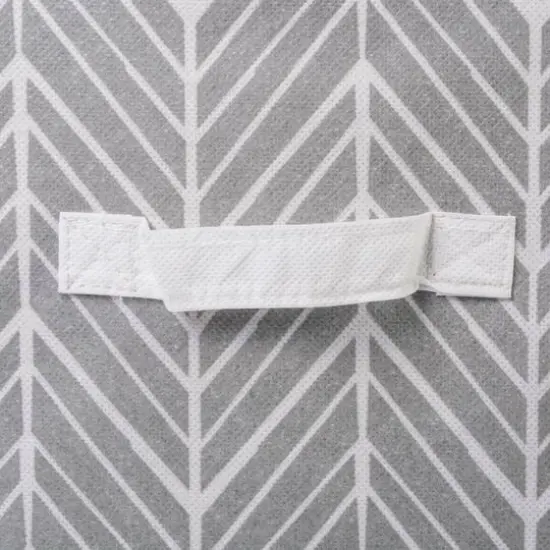 DII&reg; 11" Nonwoven Polyester Herringbone Storage Cubes, 2ct. Gray {6}