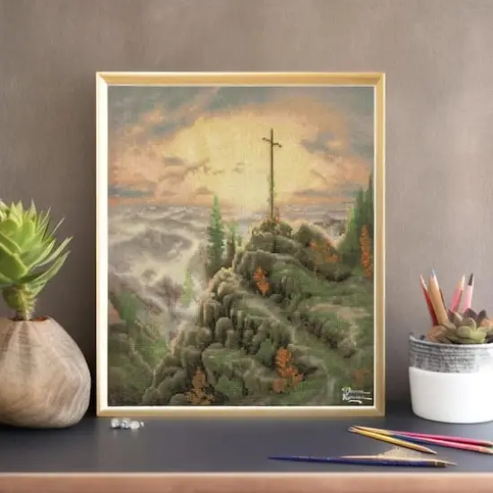 Diamond Dotz&reg; Intermediate Level Thomas Kinkade Sunrise Diamond Painting Kit {1}