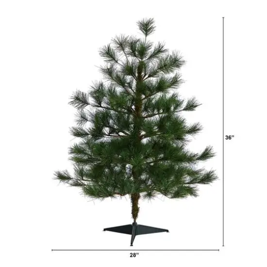 3ft. Unlit Yukon Mixed Pine Artificial Christmas Tree {7}