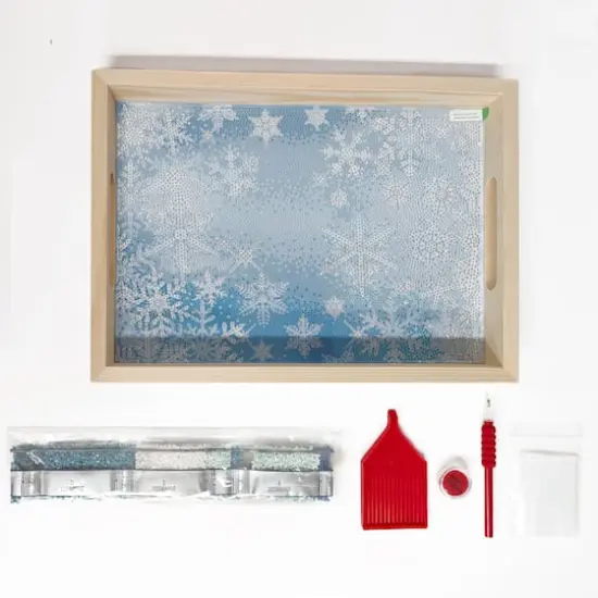 10" x 14" Snowflake Diamond Art Tray Kit by Make Market&reg; {3}