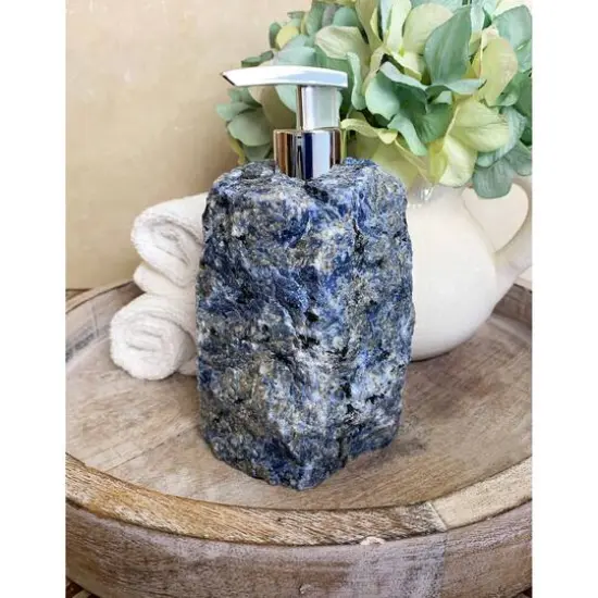 Sodalite Stone Soap Dispenser {3}
