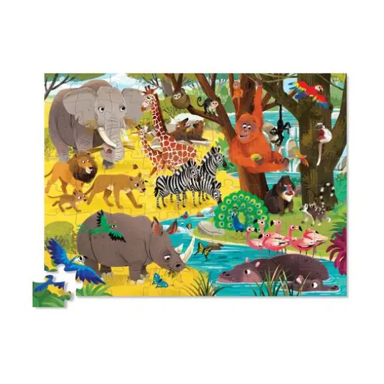 Wild Safari Round Box Puzzle: 72 Pcs {3}