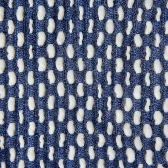 DII&reg; Navy & White Textured Acrylic Throw {4}
