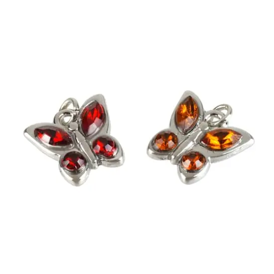 Charmalong&trade; Rhodium Butterfly Charms by Bead Landing&trade; {4}