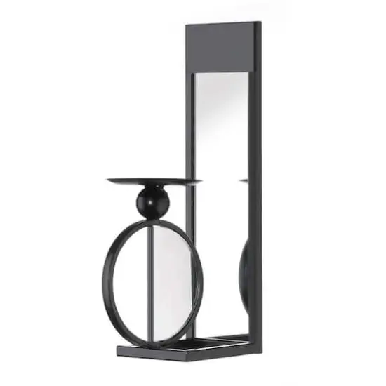 15.5" Mirrored Candle Wall Sconce {1}