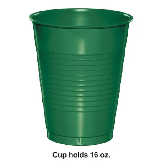 Hoffmaster 16oz. Plastic Cups, 20ct. Green {3}